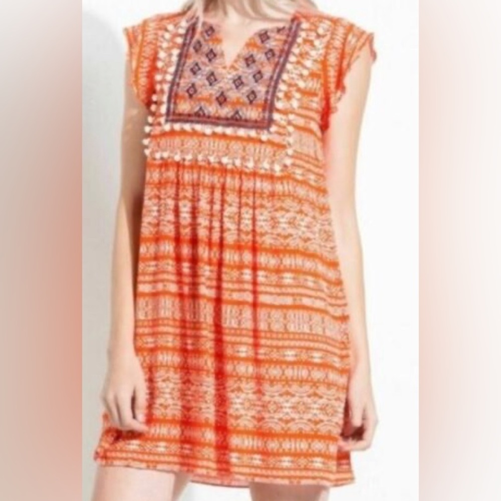 THML dress orange